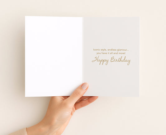 London Luxe Birthday Printable Card 5x7