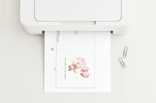 Welcome to the World Printable Baby Card