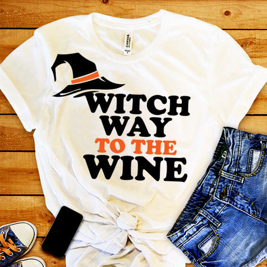 Witch Way Halloween PNG Sublimation Design