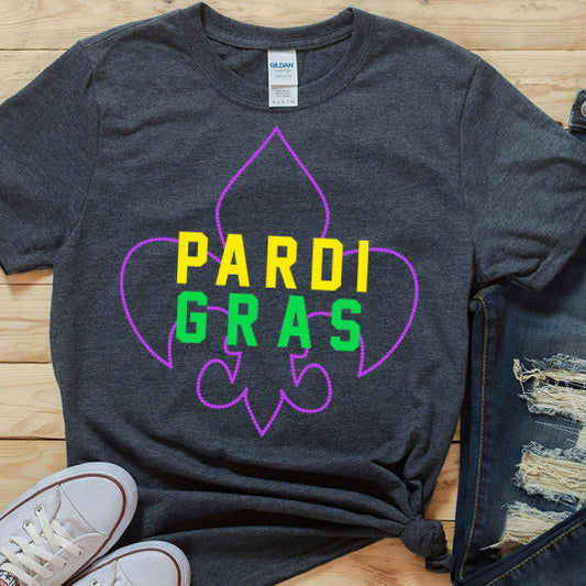 Pardi Gras PNG Sublimation Design