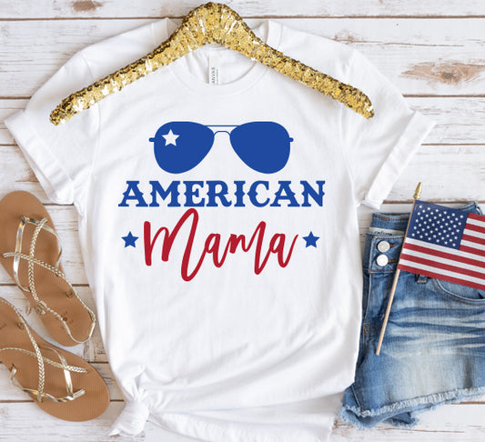 American mama July 4th PNG Sublimation Design