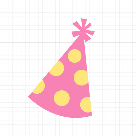 Party Hat Birthday PNG Illustration