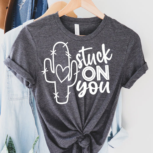 Stuck On You Valentine PNG Sublimation Design