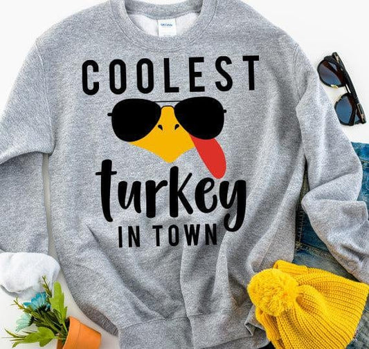 Coolest Turkey PNG Sublimation Design
