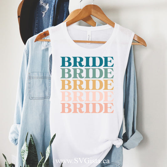 Bride PNG Sublimation Design | Wedding Printable Transfer | Digital Download