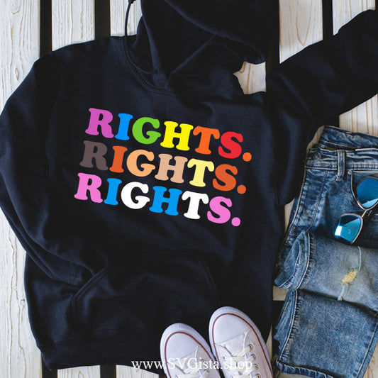 Rights Pride PNG Sublimation Design