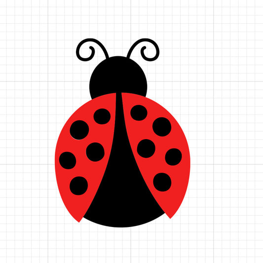 Ladybug Valentines PNG Illustration