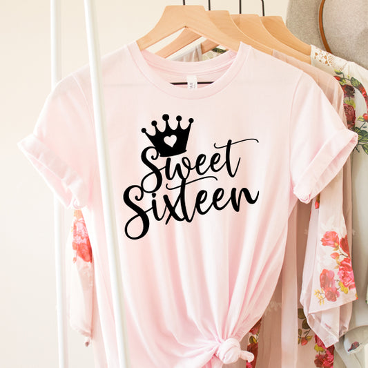Sweet Sixteen Birthday PNG Sublimation Design