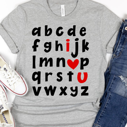 ABC Valentines PNG Sublimation Design