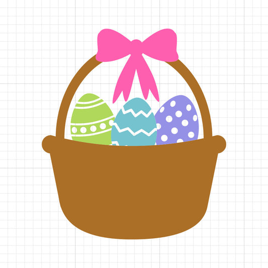 Easter Basket PNG Illustration Design