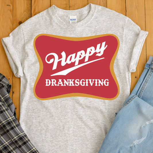 Happy Dranksgiving Thanksgiving PNG Sublimation Design