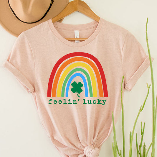 Feelin Lucky St Patricks PNG Sublimation Design