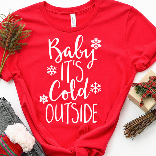 Baby It's Cold Outside Christmas PNG Sublimation Design