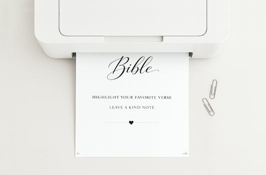 Blessings Sign Our Bible Table Sign Printable 8x10