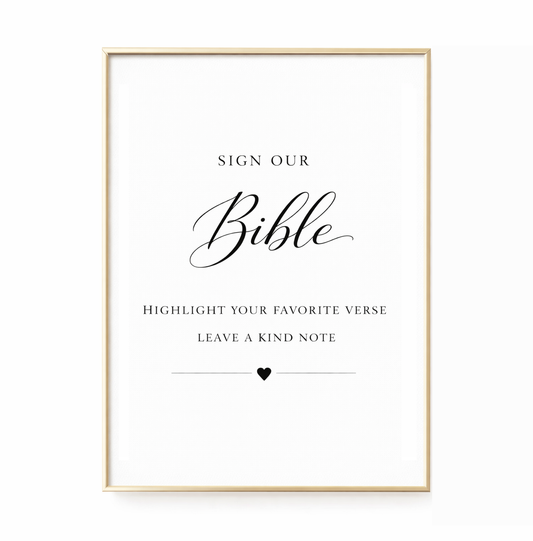 Blessings Sign Our Bible Table Sign Printable 8x10