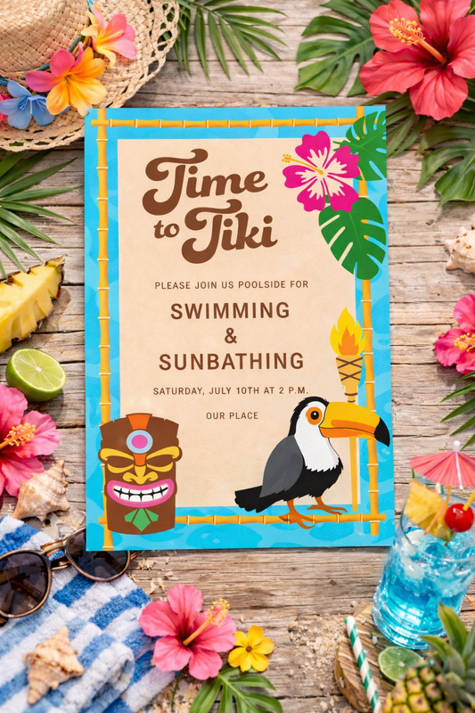 Personalized Summer Party Invitation Template