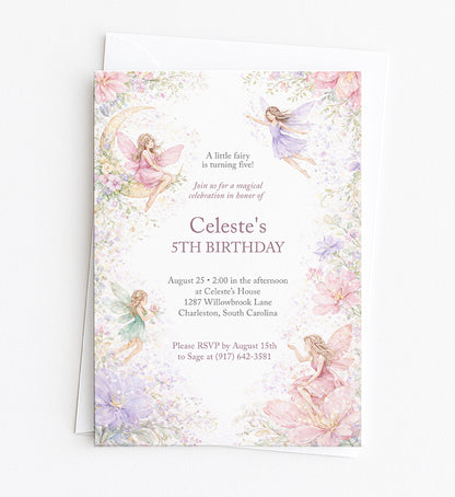 Fairy Birthday Invitation Printable