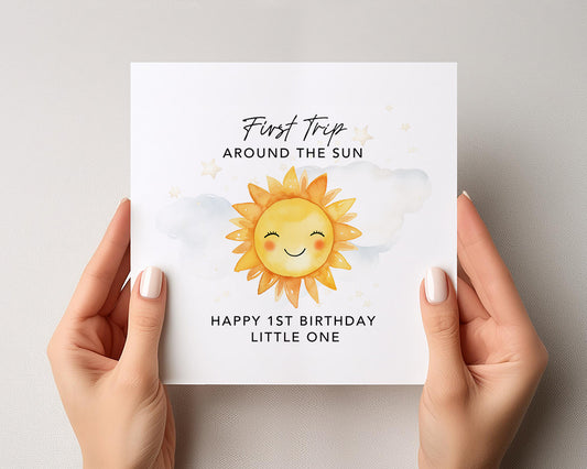 First Trip Printable Birthday Greeting Card