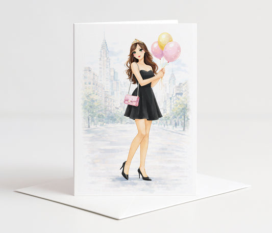 Fifth Avenue Birthday Printable Card 5x7