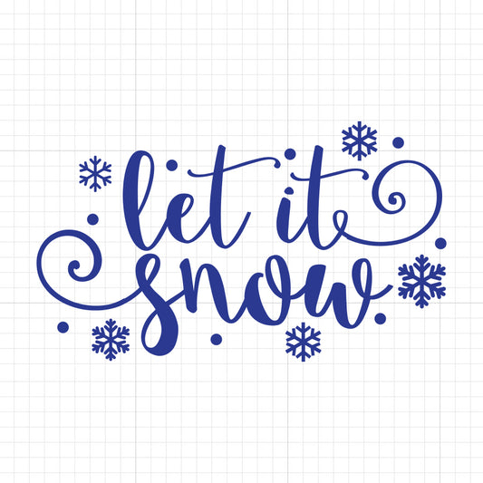 Let It Snow Christmas PNG Illustration