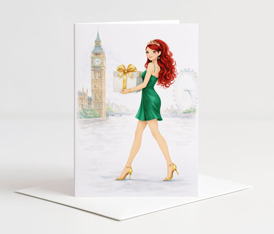 London Luxe Birthday Printable Card 5x7