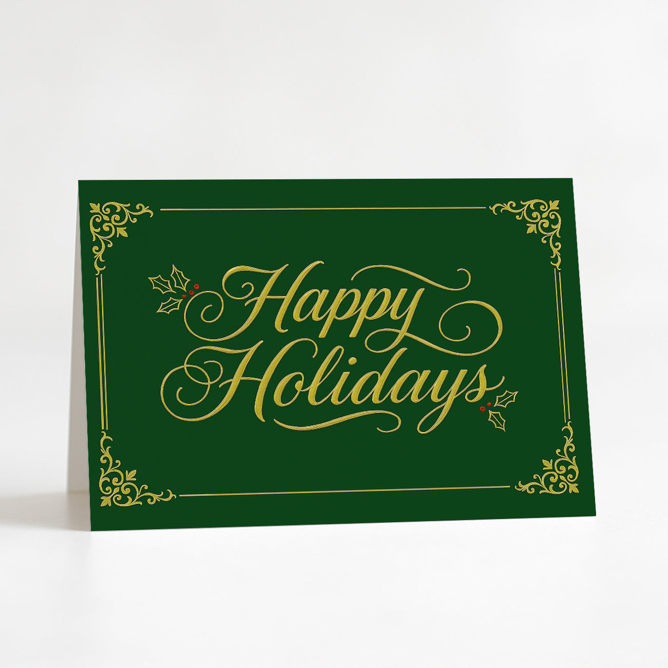 Mistletoe Glow Printable Christmas Greeting Card