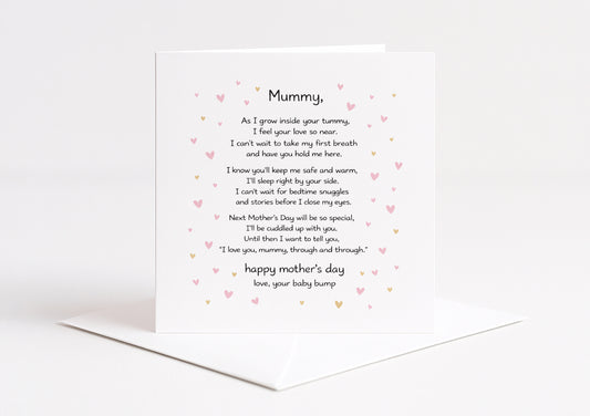 Mummy To Be Mothers Day Card Template