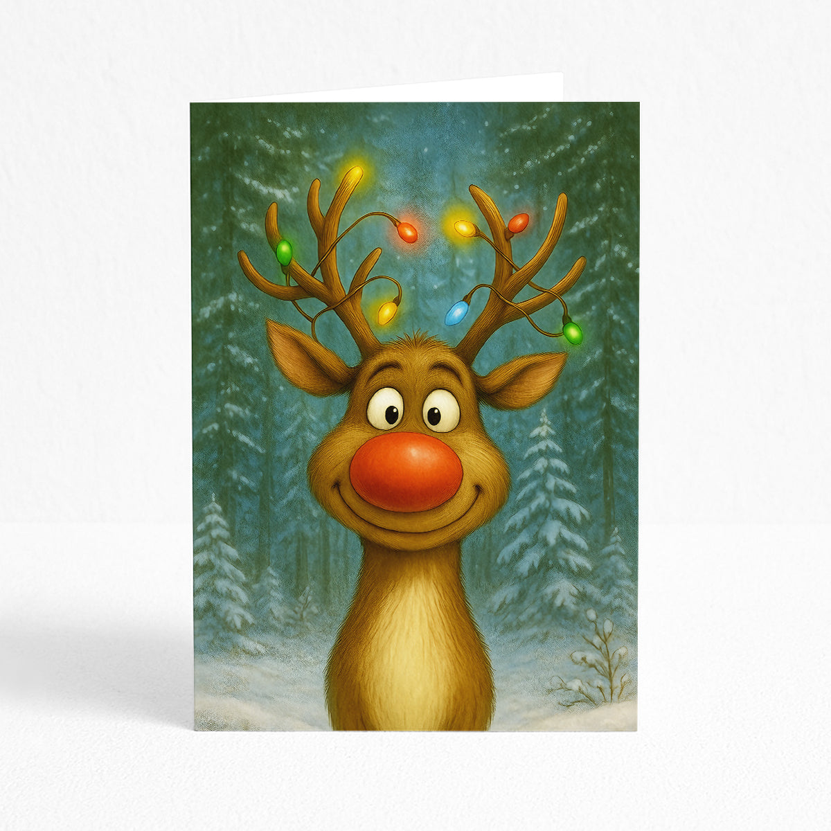 Hey Rudy Baby Printable Christmas Greeting Card