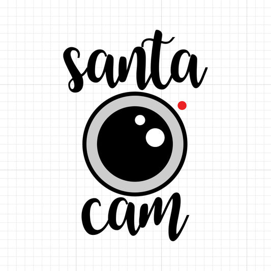 Santa Cam Christmas PNG Illustration