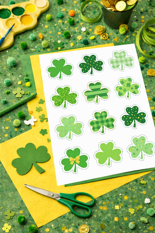 Shamrock Printable Cutouts