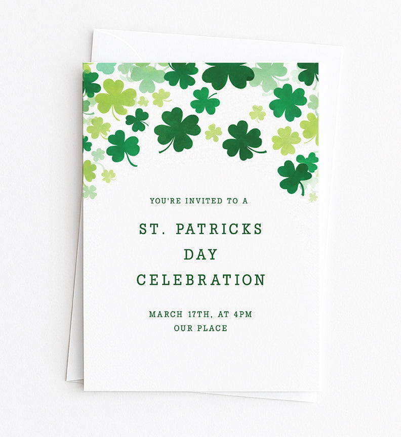 Shamrock Editable Invitation Template