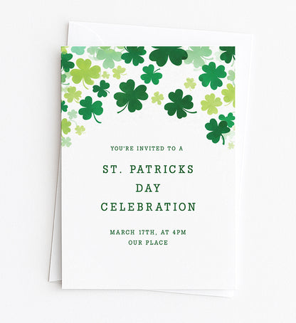 Shamrock Editable Invitation Template