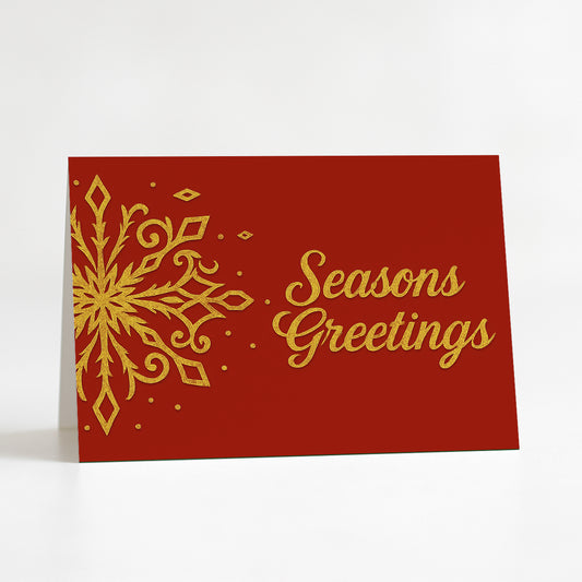 Sparkling Snow Printable Christmas Greeting Card