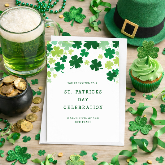 Shamrock Editable Invitation Template